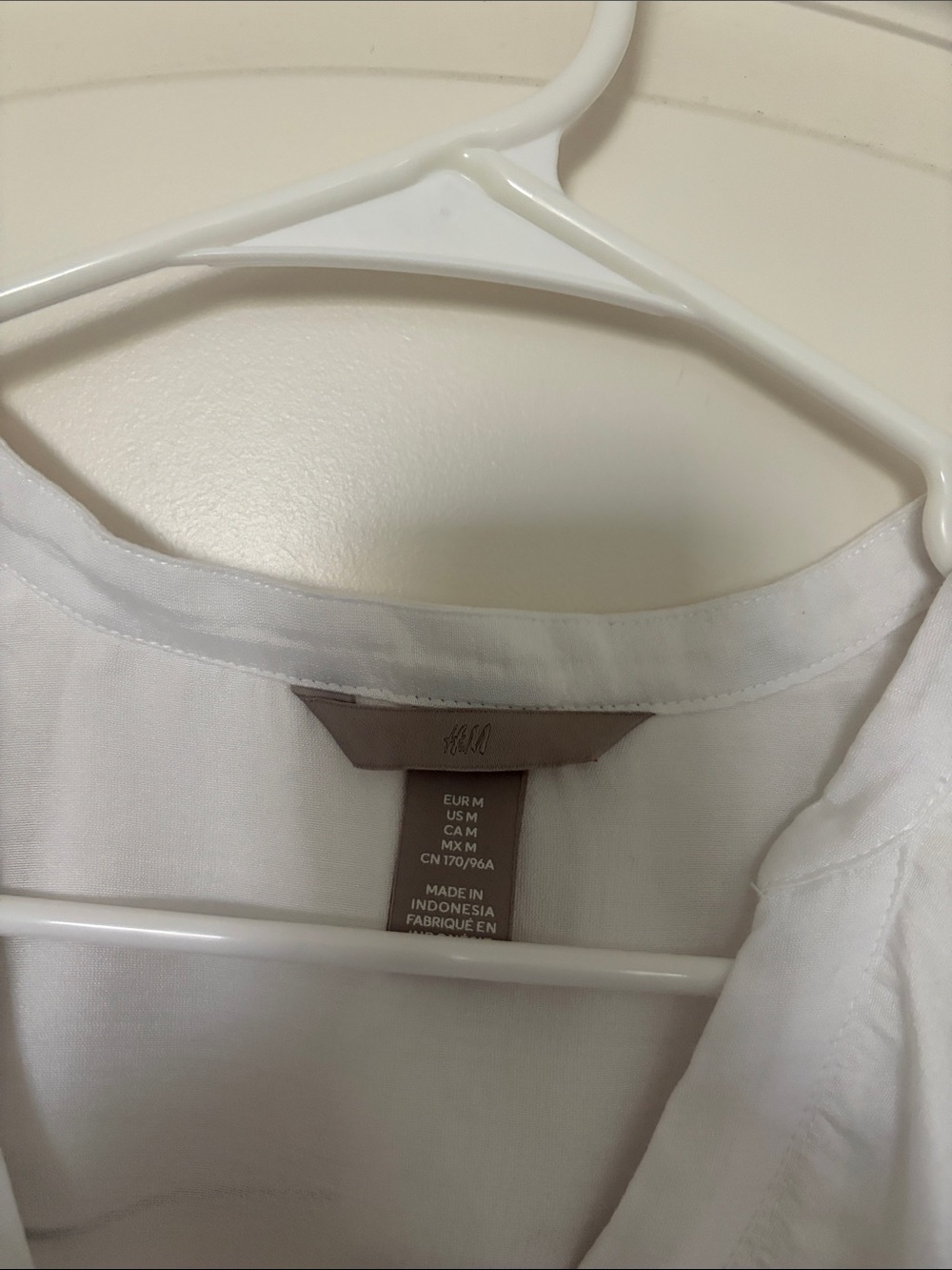 H&M White Ruffle-Trim Button Front Blouse - Picture 2 of 11